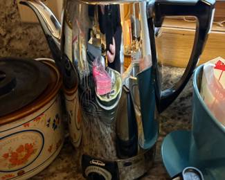 . . . a great retro Sunbeam chrome perculator 