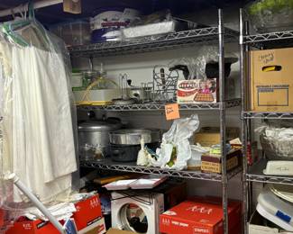 . . . and more -- Tupperware cake carrier, pots, pans