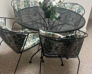 Vintage metal patio set
