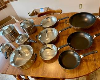 Lot 034-K: Calphalon Pots & Pans Set