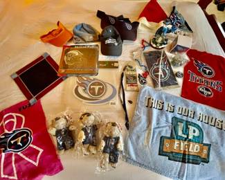 Lot 100-MBR: Tennessee Titans Collectible Swag Assortment