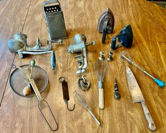 Lot 039-K: Antique Kitchen Assortment