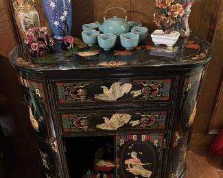Japanese Enameled cabinet 