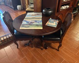 Ethan Allen Game table with 6 chairs