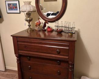 Antique mahogany chest