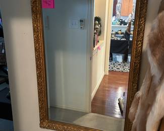 Antique gold framed mirror 