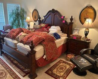 King Headboard/footboard and Frame has sold, Adjustable King size mattress set still available

