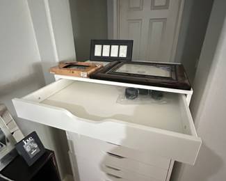 White IKEA 6 drawer organizer 