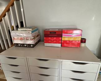White IKEA 9 drawer organizer 