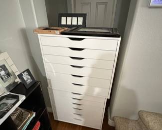 White IKEA 6 drawer organizer 