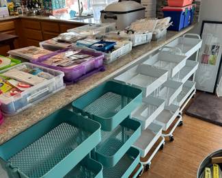 rolling crafting carts ready for their next big adventure