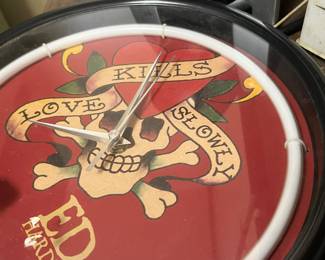 ED HARDY clock