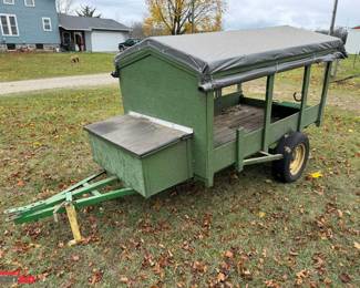 Single axle produce wagon