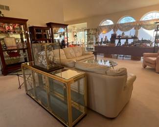 LOTS OF DISPLAY CABINETS