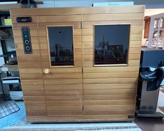 HEALTH MATE SAUNA  (69" WIDE X 43" DEEP X 68" HIGH)