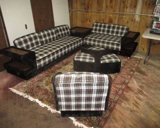 RETRO MID CENTURY LIVING ROOM SET, EXCELLENT CONDITION