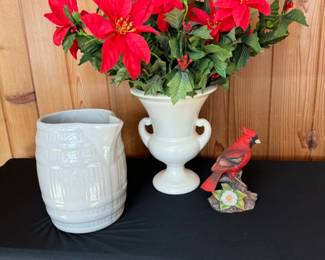 Vintage Pitcher With Holiday Decor
