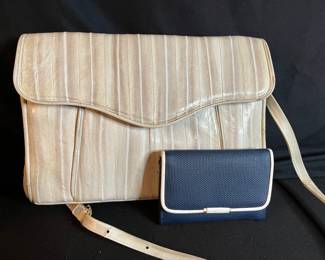 Eel Skin Purse W Vintage Wallet