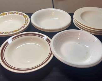 Assorted White Bowls