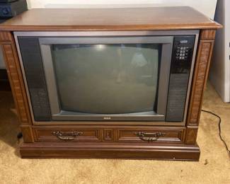 Vintage RCA Console TV ColorTrak Stereo Monitor
