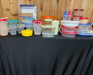 Containers Galore Vintage  Current Come Together To Store All Your Leftovers