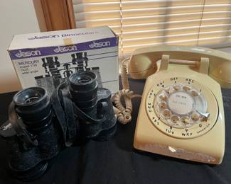 Jason Empire Binoculars And Rotary Phone Bundle 