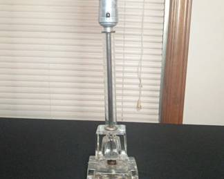 Vintage Crystal Lamp Not Completly Functional 