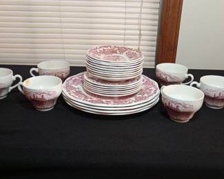 Enoch Wedgwood Tunstall Pottery Set 