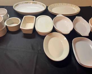 Assorted White Dishes