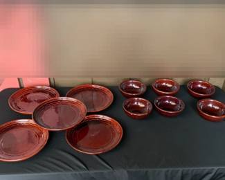 11 Piece MarCrest Brown Stone Ware