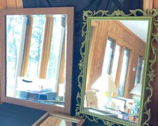 Lot Of 3 Unique Mirrors.