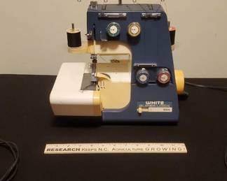 Vintage White Super Lock 523 Seger Sewing Machine