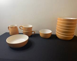 Vintage Orange Franciscan Earthware Set