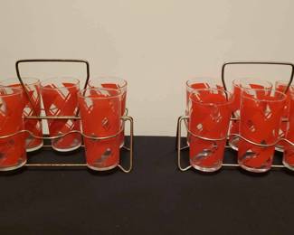 Vintage Red Swirl Gkasses