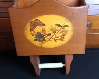 Two Vintage Toilet Paper Holders 