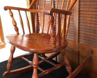 Boling Mfg. Co. Wooden Rocking Chair 