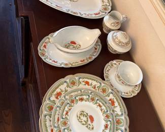 Limoges Mozart Chantoung 68 pieces EUC Gorgeous 