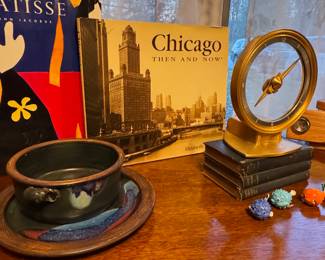 Hand thrown pottery serving dishes 