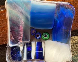 wonderful little blown glass ring dish 