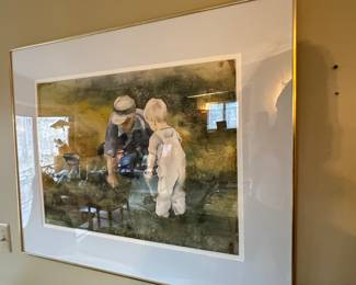 Hathaway signed water color 