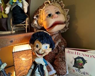 Pinocchio VIntage paper mache puppet 