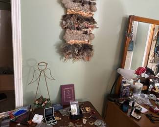 Really neat textile wall hanging 