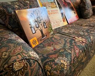 nice great condition paisley sofa... 