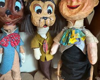 Pinocchio VIntage paper mache puppet 