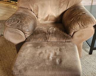 Arm chair and ottoman