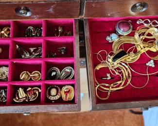 Assorted Jewelry and Clip On Earrings