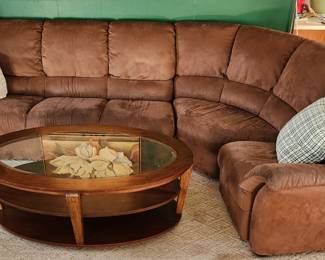 Sectional and coffee table