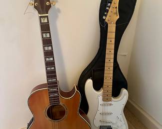 Bradley Acoustic Guitar, Samik Electric Guitar 
