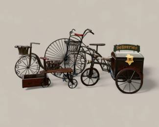 Large Decorative Metal Bicycles