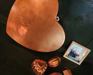 Many pieces of Copper Collectibles. 